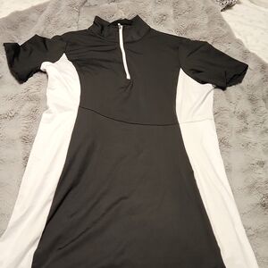 Black And White Gold Dress Size XXL